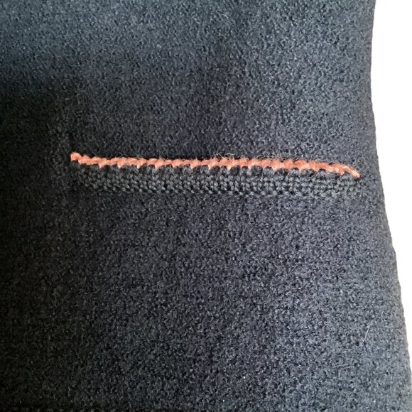 VTG Bayern-Walk Pure Wool Lady Jacket/Cardigan Navy Blue & Pink M #260C - Picture 9 of 12